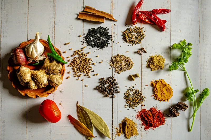 Tempering mustard seeds and curry leaves in pan